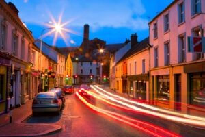 City Street In Dusk